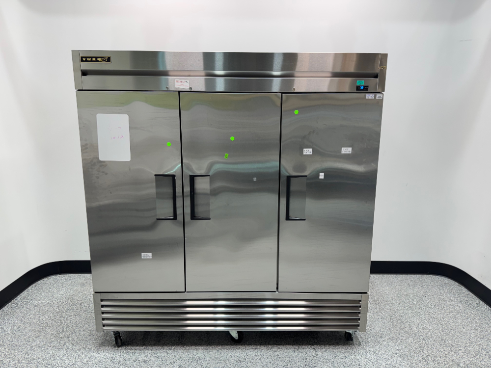 Image of True Three Door Stainless Steel Refrigerator